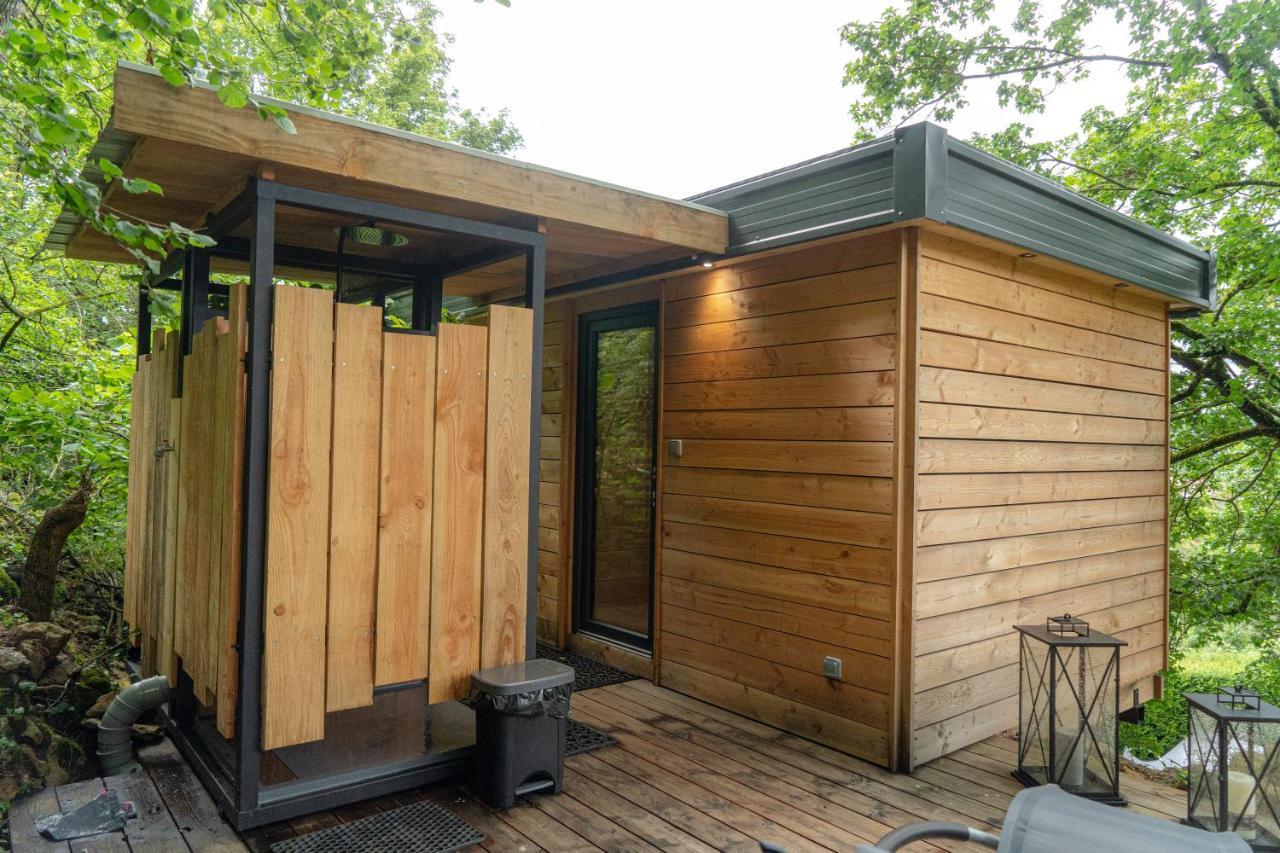 Le Moonloft insolite Tiny-House dans les arbres&1 séance de sauna pour 2 avec vue panoramique Osenbach Exterior foto