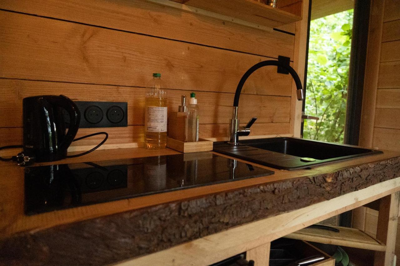 Le Moonloft insolite Tiny-House dans les arbres&1 séance de sauna pour 2 avec vue panoramique Osenbach Exterior foto