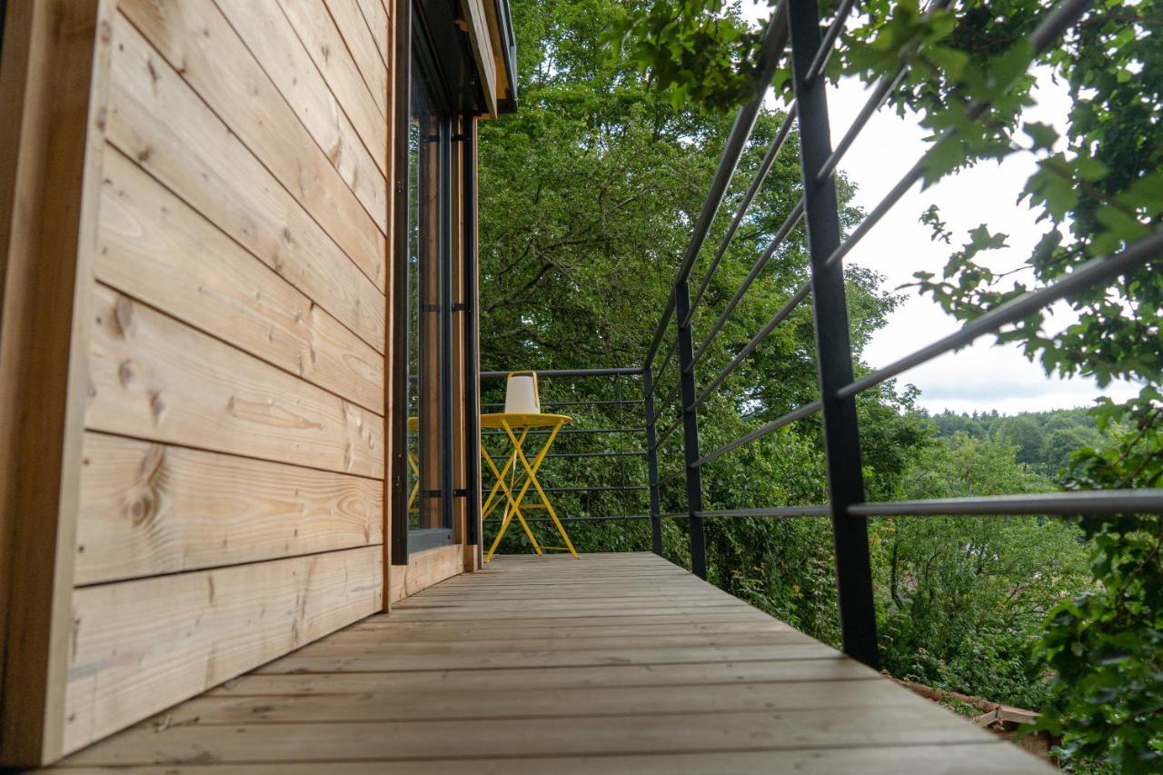 Le Moonloft insolite Tiny-House dans les arbres&1 séance de sauna pour 2 avec vue panoramique Osenbach Exterior foto